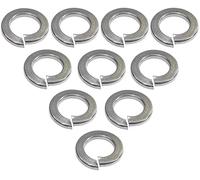 AERZETIX - Lot de 10 Rondelles Grower Frein Ressort - M10 - en Acier Inoxydable A2 - DIN127 - Type Rondelle Élastique Fendue - Bricolage
