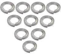 AERZETIX - Lot de 10 Rondelles Grower Frein Ressort - M4 - en Acier Inoxydable A2 - DIN127 - Type Rondelle Élastique Fendue - Bricolage