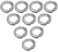 AERZETIX - Lot de 10 Rondelles Grower Frein Ressort - M6 - en Acier Inoxydable A2 - DIN127 - Type Rondelle Élastique Fendue - Bricolage