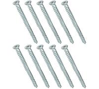 AERZETIX - Lot de 10 Vis d'Ancrage Direct pour Béton Ø7.5x102mm Tête Fraisée Conique à Empreinte Étoile T30 Fixation Directe sans Cheville