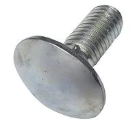 AERZETIX - Lot de 100 Boulons de Carrosserie à Tête Ronde avec Collet Carré - M8x20mm - en Acier Zingué - DIN 603