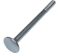 AERZETIX - Lot de 100 Boulons de Carrosserie/Charrue à Tête Ronde à Collet Carré - M6x80mm - en Acier Zingué - DIN 603