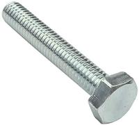 AERZETIX - Lot de 100 Boulons M4x25 - Tête Hexagonale - Ø4x25mm - DIN 933 - Acier Zingué - Argent - Bricolage et Quincaillerie