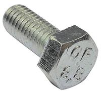AERZETIX - Lot de 100 Boulons M5x12 - Tête Hexagonale - Ø5x12mm - DIN 933 - Acier Zingué - Argent - Bricolage et Quincaillerie