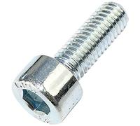 AERZETIX - Lot de 100 Boulons M5x14 - Tête Hexagonale Intérieur - Ø5x14mm - DIN 912 - Acier Zingué - Argent - Bricolage - Quincaillerie