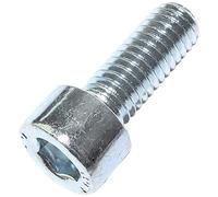 AERZETIX - Lot de 100 Boulons M6x16 - à Tête Hexagonale Intérieur - Ø6x16mm - DIN 912 - en Acier Zingué - Couleur Argent - Bricolage - Outillage d'Assemblage/Quincaillerie