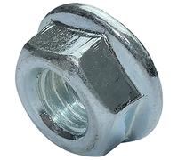 AERZETIX - Lot de 100 Écrous Hexagonaux à Collerette Crantée M6 Ø Extérieur 13mm - en Acier au Carbone Dureté 8 - Écrou de Sécurité Autofreiné