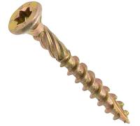 AERZETIX - Lot de 100 Vis à Bois Ø4.5x40 mm à Tête Fraisée - à Empreinte Étoile T25 - en Acier Zingué - Menuiserie Contreplaqué Aggloméré Mélaminé Terrasse Panneaux Chevrons Bastaings