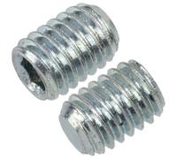 AERZETIX - Lot de 12 Vis de Blocage Réglage sans Tête M3x4 mm à Bout Plat à Empreinte HEX1.5 à 6 Pans Creux en Acier Couleur Argent