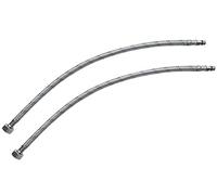 AERZETIX - Lot de 2 Flexibles d'Alimentation pour Mitigeur Femelle 1/2'' - Mâle M10 - Longueur 500mm - Acier Inoxydable - Raccordement Robinetterie Sanitaire Salle de Bain Cuisine