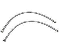 AERZETIX - Lot de 2 Flexibles d'Alimentation pour Mitigeur Femelle 3/8'' - Mâle M10 - Longueur 500mm - Acier Inoxydable - Caoutchouc - Raccordement Robinetterie Sanitaire Salle de Bain Cuisine