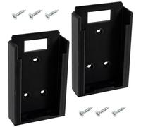 AERZETIX Lot de 2 supports muraux pour batteries outil sans fil compatible avec Stanley FatMax V20 / visserie incluse/en plastique ABS