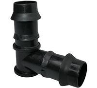 AERZETIX - Lot de 20 Raccords Coudés Cannelés 90° Ø20x20mm en Plastique pour Tuyau d'Arrosage/Micro-Irrigation de Ø20mm Système Goutte à Goutte