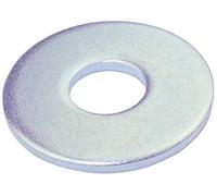 AERZETIX - Lot de 20 Rondelles Plates Larges M5x15 mm - Épaisseur 1.3 mm - DIN9021 - en Acier Zingué - Couleur Argent - Assemblage Boulon Vis Écrou Serrage Étanchéité Fixation