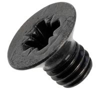 AERZETIX - Lot de 20 Vis à métaux M3x4 mm tête fraisée PZ1 | pas de filetage: 0.5 mm | en acier noirci | pour assemblage, fixation, bricolage et projets d'artisanat
