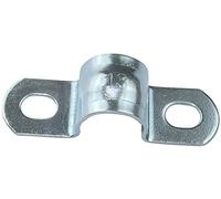 AERZETIX - Lot de 25 Attache-Câble Collier de Tuyau en U - pour Conducteur Fil Ø13mm - 14x14x47mm - en Acier Zingué - Fixation Murale à Visser