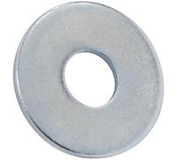 AERZETIX - Lot de 25 Rondelles Plates Larges M10 DIN 9021 - en Acier Zingué - pour Constructions en Bois Assemblage Boulonnerie Vis Écrou Serrage Étanchéité Fixation Mécanique