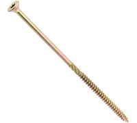 AERZETIX - Lot de 25 Vis à Bois Ø6x160 mm à Tête Fraisée - Empreinte Étoile T30 - en Acier Zingué - pour Menuiserie Contreplaqué Aggloméré Mélaminé Terrasse Panneaux Chevrons Bastaings