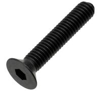 AERZETIX - Lot de 25 Vis Métaux M3x16 mm à Tête Hexagonale Fraisée Creuse HEX2 | Pas de Filetage: 0.5 mm | en Acier Noirci | pour Assemblages Mécaniques et Projets Créatifs