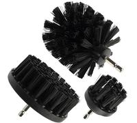 AERZETIX Lot de 3 Brosses de Nettoyage décapage Rondes Ø50 / 86/100 mm/en Plastique/emmanchement 1/4"