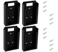 AERZETIX Lot de 4 supports muraux pour batteries outil sans fil compatible avec Stanley FatMax V20 / visserie incluse/en plastique ABS