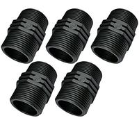AERZETIX - Lot de 5 - Mamelon Égal à Raccord Fileté en Plastique - Double Filetage Mâle/Mâle - 1 1/4"x1 1/4" - PN10 Bars - Raccords à Compression Connexion à Visser