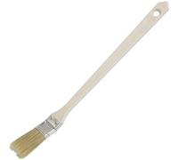 AERZETIX - Lot de 5 Pinceaux à Poils Naturels Plat Coudé pour Coin Radiateur - 325x25mm - Manche en Plastique - pour Peinture Colle Vernis Laque Décoration Rénovation