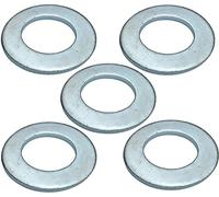AERZETIX - Lot de 5 Rondelles Plates Larges - M27 Ø50mm H 3.8mm - en Acier Zingué - DIN 125 - C49142