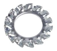 AERZETIX Lot de 60 rondelles éventail M8 à denture externe en acier zingué pour vis M8
