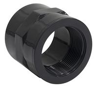 AERZETIX - Mamelon Manchon Mixte Taraudé Femelle à Coller Ø50mm Femelle à Visser 1 1/2'' - Raccord Pression de Tuyaux 10 Bars - Embout Mixte en Plastique