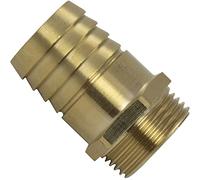 AERZETIX - Raccord Mâle Cannelé 1'' en Laiton pour Tuyau de Ø32 mm - Filetage Externe - pour Clé 34 mm - Adaptateur Connecteur Système Circuit d'Irrigation Arrosage Pompe - C60602