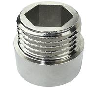 AERZETIX - Rallonge Raccord de Jonction Droit à Visser - Filetage Mâle/Femelle 1/2" - Longueur 10mm - en Métal Chromé
