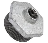 AERZETIX - Réduction Mâle/Femelle 2''x1/2'' Zinguée - en Fonte - Raccord de Tuyau Fileté à Butée Intérieure à Visser - Mamelon Réduit Plomberie-Chauffage Travaux Installation d'Eau Manchon - C64942