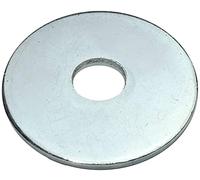 AERZETIX - Rondelles de Carrossier Plates Larges - Lot de 100 - M6 Ø6.4x25x1.5mm - en Acier Zingué - C49693