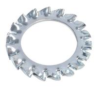 AERZETIX Rondelles éventail M18 denture externe acier zingué | Lot de 20, Pour vis M18