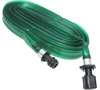 AERZETIX - Tuyau Plat d'Arrosage Goutte à Goutte en Gomme Plastique Souple Ø16mm - Longueur 7.5m - avec Raccord Rapide 1/2" - Vert - Outil de Jardin
