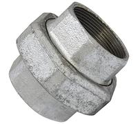 AERZETIX - Union Femelle-Femelle 2" en Fonte - Raccord de Tuyau à Joint Fileté à Visser - Finition Zinguée - Plomberie Chauffage Travaux Installation d'Eau Alimentation Compteur d'Eau - C65044