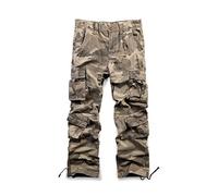 Aeslech Homme Pantalon Cargo Militaire avec 8 Poches Pantalon de Combat d'ExteRieur Pantalon de Travail,32,Camo 169