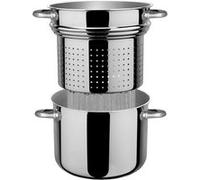 Aeternum y0vepsn220 faitout avec egouttoir et couvercle verre inox 22 cm G