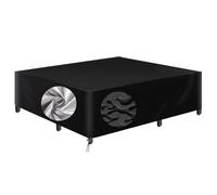 AEUUEU Bâche de Protection Extérieur pour Table de Salon de Jardin 100x65x65cm/LxWxH, Housse Carrée 600D Oxford, Résistante au Vent, Pluie, UV et Déchirure