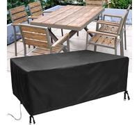 AEUUEU Housse Salon de Jardin 170x150x70cm/LxWxH Protection Bache Table de Jardin, 600D Tissu Oxford Bache Protection Salon de Jardin Exterieur, Résistance au Vent, Anti-UV Housse Table de Jardin