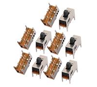 Aexit 10Pcs 3 positions 8P 2P3T Mini-interrupteur à glissière à montage sur panneau RC851513A169502Y