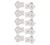 Aexit 10Pcs métal Argenté Bouton Lithium CR2430 Plaque Pile Bouton CCR-2402 ROHS (8963ac81d4a940cdc0405d4317432941)