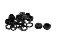 Aexit M20x1.5mm en nylon fileté mâle presse-étoupe pour bouchon à vis couvercle noir 10pcs OZ579096X227804V