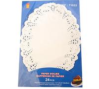 AF parquet de 20 napperon de Table en Papier Ovale 2 Tailles Serviette (16 X 23 CM)