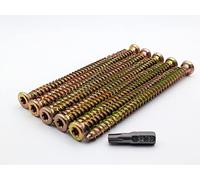 AF4F Lot de 20 chevilles de fixation pour cadre en béton 72 mm x 7,5 mm pour maçonnerie, PVC, fenêtre, porte, menuiserie générale avec embout Torx 30 gratuit