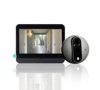 AFBAT Judas Numérique Connecté Wi-FI - Écran LCD et Caméra de Porte Intégrée - Sonnette