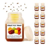 Afenau Lot de 10 pièges à mouches à fruits très efficaces avec entonnoir | Attrape-mouches à fruits, protège les plantes, tue-mouches des fruits, jusqu'à 3 semaines pour l'intérieur