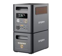 AFERIY 2048Wh Générateur Électrique, 1x P180 Pro 1800W avec 1x Batterie Supplémentaire 1024Wh, Station Electrique Capacité Extensible, Batterie Nomade pour Domestique/Camping-car/Panne de Courant