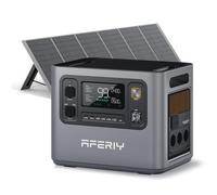AFERIY 3000W 2048Wh Générateur Électrique Portable avec 400W Panneau Solaire, Batterie Nomade Extensible à 10,24kWh, Station Électrique Solaire, Charge Rapide, 13 Sorties, UPS ＜ 10ms, pour Camping